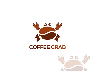 Coffee Crab Logo bean logo branding coffee crab logo crab logo creative logo design design logo hd logo illustration logo logo design mini minimal logo modern logo monogaram nice design