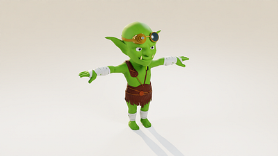 Low poly Goblin 3d 3d model animation blender character game art game asset game ready prop