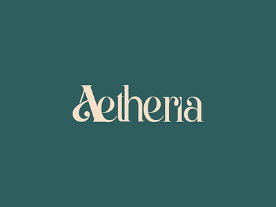 Aetheria brand concept branding graphic design logo visual identity