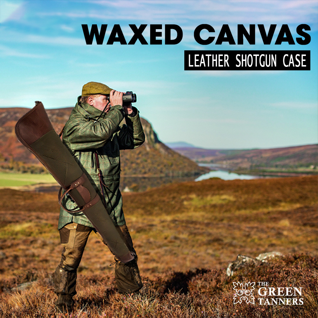 Waxed Canvas Shotgun Case The Ultimate In Durability And Style by The Green Tanners on Dribbble