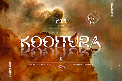 Kooltura - Psychedelic Font 70s 70s font bohemian bohemian font boho boho font cult hippie hippie font occult psychedelic psychedelic font retro retro font summer vintage vintage font woodstock