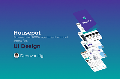 Housepot 2.0 app graphic design mobile real estate ui