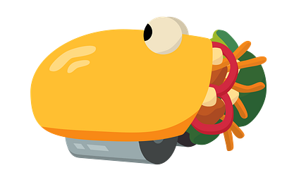 Burrito spaceship for my game Corn Galaxy burrito game illustration