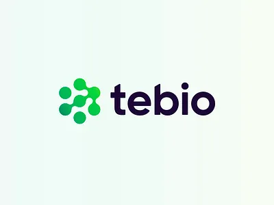 Tebio logo redesign arrow branding connection dots future futurisc geometry gradient growth hexagon icon logo modern services smart technology timeless user web3