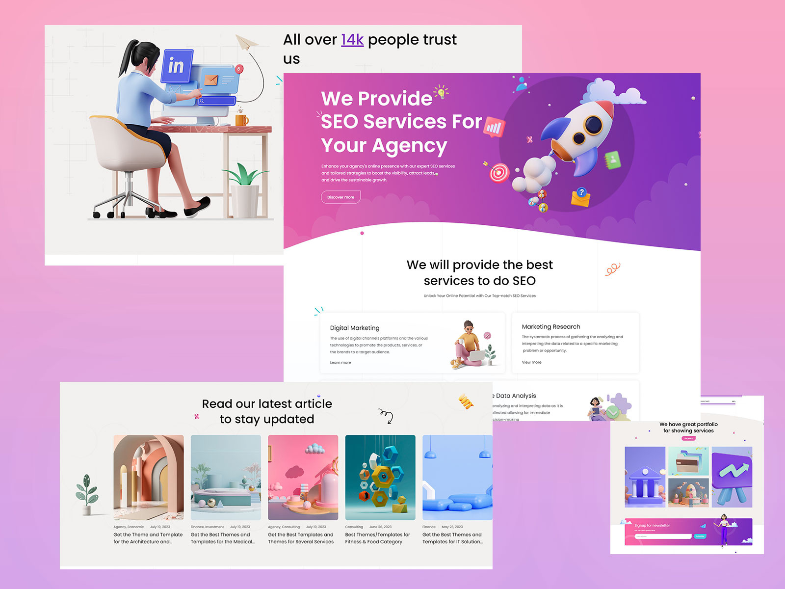 SEO Agency WordPress Theme business ecommerce design illustration logo responsive design seo ui woocommerce wordpress development wordpress theme