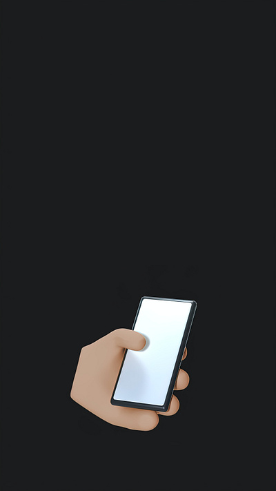 A Person holding a Phone Animation 3d animation graphic design simple