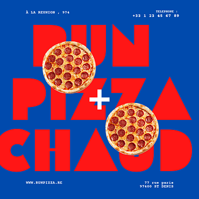 RUN PIZZA - Social media adobe ads design graphic design illustration la reunion photoshop pizza pizza box pizza menu pizzeria socialmedia