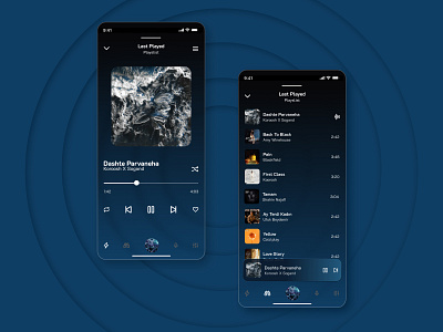 Music Player UI daily ui graphic design mobile app music app ui web design