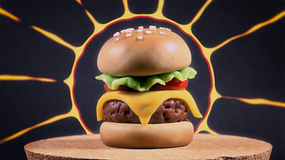 The Burger animation burger food stop motion stopmotion animation