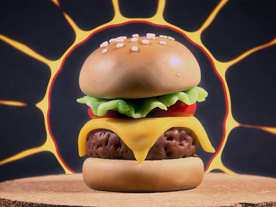 The Burger animation burger food stop motion stopmotion animation