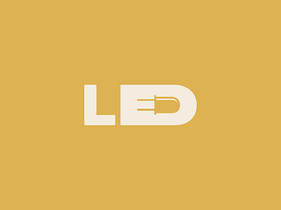LED branding design graphic design illustration logo typography vector