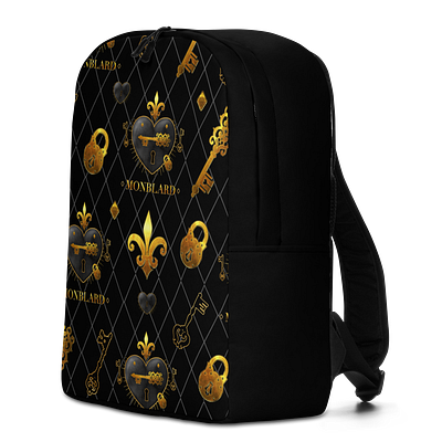 Monblard - luxury backpack design backpack design fashion gold graficky dizajner grafik luxury pattern piestany print slovakia slovensko