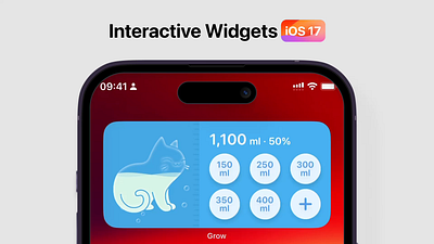 Interactive Widgets interactive widgets ios17 water widgets