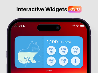 Interactive Widgets interactive widgets ios17 water widgets