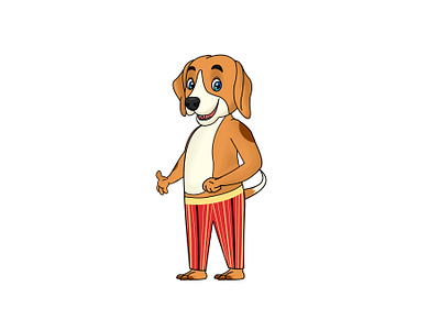 Dog 2d design animation character design graphic design