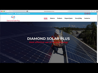 Diamond Solar Plus - Real Project animation branding design graphic design ui ux web design