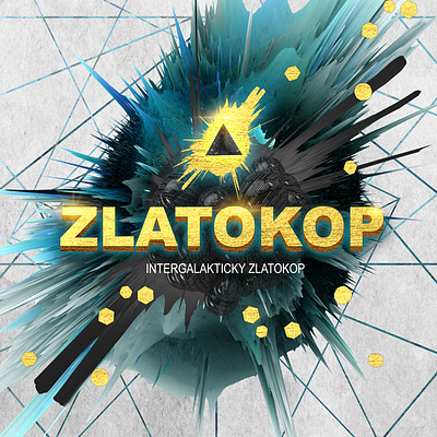 Zlatokop - Dubstep EP graphic cover design album cover design dubstep graficky dizajner grafik piestany slovakia slovensko