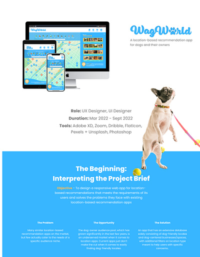 Wag World: Dog Owner Location-Based App adobexd branding graphic design interface design logo mobile app design ui ui design ux design
