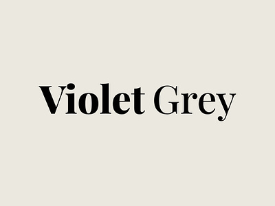 Violet Grey - Logo logo logo design luxury