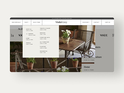 Violet Grey - Dropdown Menu dropdown mega menu menu web design