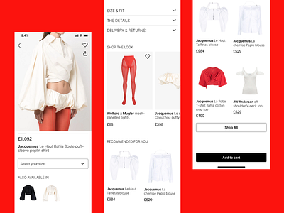 Product Screen Concept Ecommerce app branding design ecommerce fashion ios product screen shop ui ux