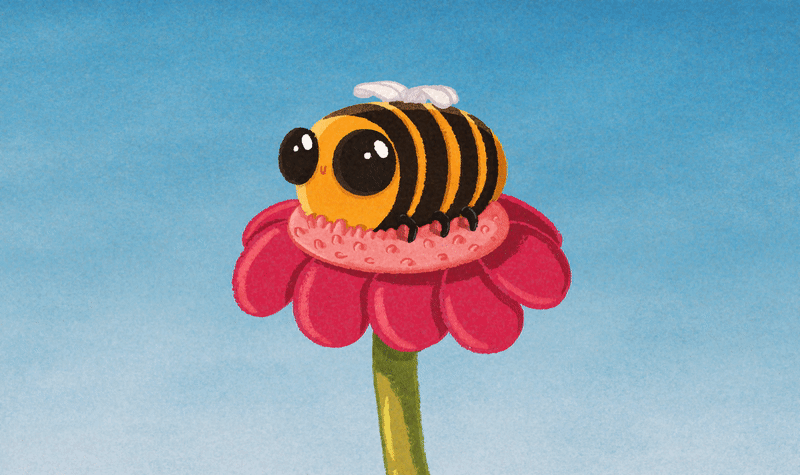 Bee 2d animation animation bee cute frame by frame illustration procreate