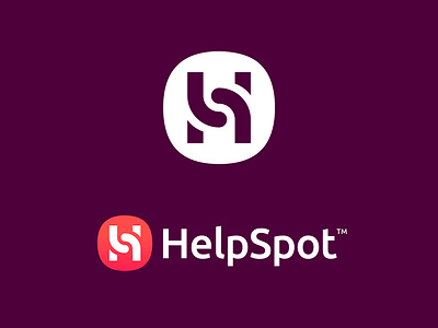 HelpSpot - Logo Concept Refined connect connection creative branding creative logo freelance logo design gradient logo h hands help identity design jeroen van eerden link logo logo symbol modern logo monogram s shake spot visual identity