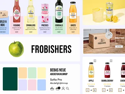 Frobishers - Overview branding ui web design