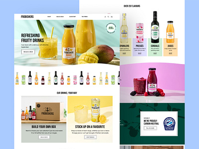 Frobishers - Homepage homepage ui web design