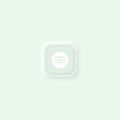 Neumorphic Spotify Button customized design figma graphic design neumorphic neumorphism ui visualtrend