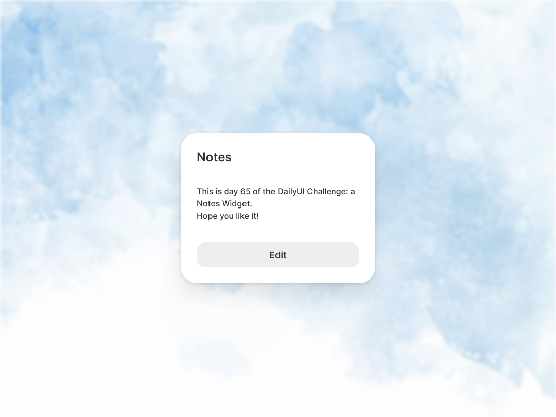 DailyUI 65: Notes Widget by Rim Ayed on Dribbble
