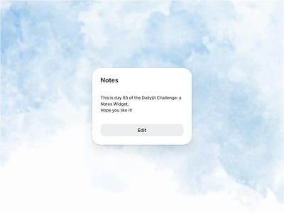 DailyUI 65: Notes Widget app challenge dailyui dailyui65 design edit list mobile note notes popup reminder text to do ui ux widget