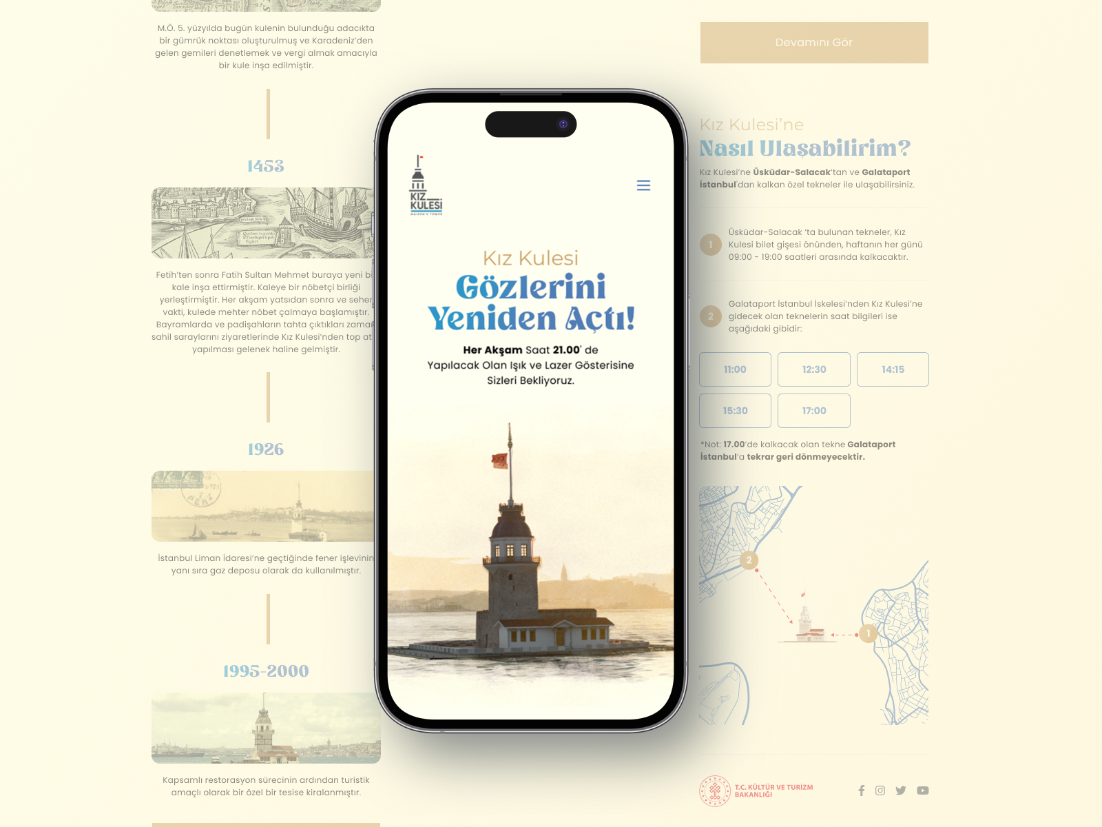 Maiden's Tower UI architecture branding building construction design history homepage illustration ios logo maidens tower map mobile page project responsive ui ux web website
