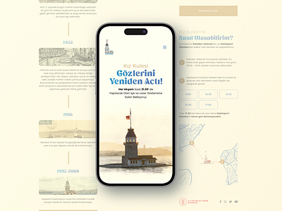 Maiden's Tower UI architecture branding building construction design history homepage illustration ios logo maidens tower map mobile page project responsive ui ux web website