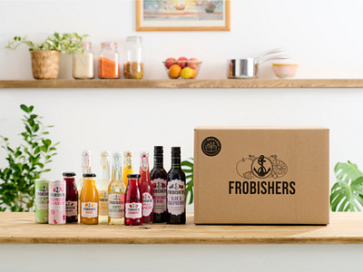 Frobishers - Packaging Design box packaging drinks packaging graphic design packaging design print design