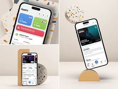 AppKit | Mobile Kit & PWA Template - To Do App android app app kit card list cards design ios iphone mobile pwa pwa design sidebar task task card task list task management to do to do app todoist ui web app