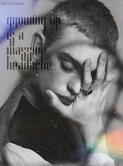 Headache. design graphic design grunge illustration photoshop