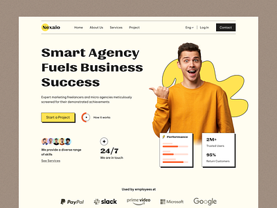 Nexaio - Digital Agency Website digitalagency marketing agency ui ui design ui kit web design web landings web ui web ux ui design website design website ui