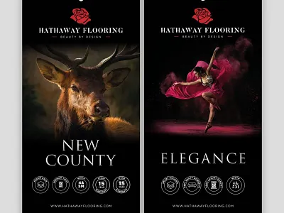 Flooring Company POS Design Project banner black display flooring pos signage swatch