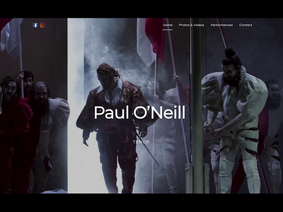 Paul O'Neill Tenor (Real Project) animation branding design graphic design ui ux web design