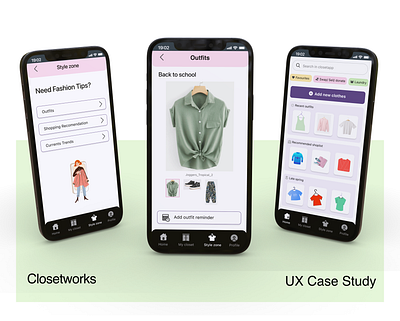 CLOSETWORKS | iOS app | Clothes management design digitalpainting graphic design hello dribbble illustration mockups product design prototype ui ux design uxui wardrobe