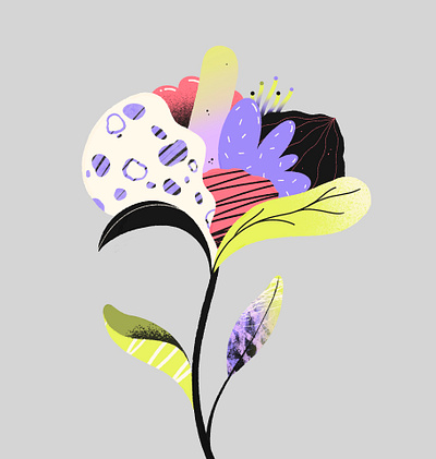 Street flower artwork flower gradient illustration illustrator patterns procreate