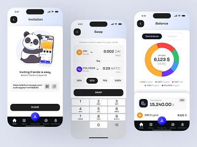 Crypto Bank Mobile App app bank crypto design mobile typography ui ui design uiux wallet