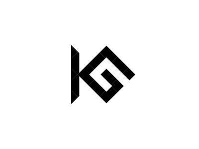 KG Monogram branding creative design gk gk logo gk monogram identity illustration kg kg logo kg monogram lettermark logo logo design logo designer logotype minimalist monogram typography vector