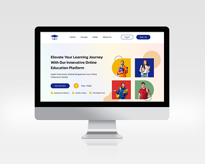 online education website landing page UI design educational website figma landing page ui ui design uiux user experience user interface web design website website ui