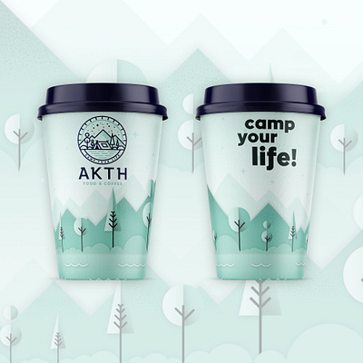 Branding "Akti" food & coffee adobe illustrator adobe photoshop akti branding camp camping coffee crete design flat food grafikonart graphic design illustration life logo rethymno saranti ui vector