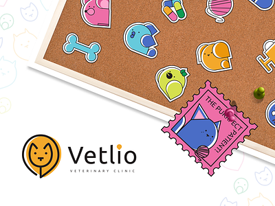 Vetlio: Visual Identity System for a Veterinary Clinic brand design brand identity branding character character design design graphic design illustration logo ui vector visual identity