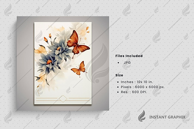 A painting of a flower with butterflies Generative AI. . flower . plant painting . watercolor invitation 01. painting blossom background butterfly flower drawing floral doodle floral drawing flower plants flower wallpaper graphic design hand drawn floral hand drawn nature leaf sketch spring background