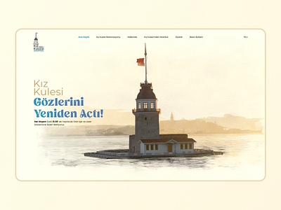 Maiden's Tower | UI architecture branding building design homepage illustration maidens tower ui page project shot ui ux web website