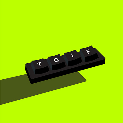 TGIF Keyboard 3d adobe app design art branding design graphic design illustration illustrator keyboard landing page logo mockup tgif uxdesign vector